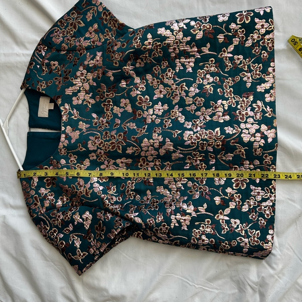 Floral Brocade Shirt J Crew Collection - Picture 5 of 11